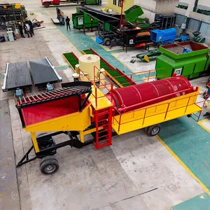 Fixed Gold and Diamond Washing Plant with Trommel and Shaking Table