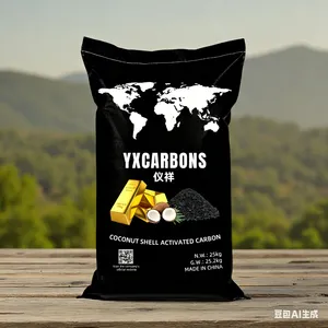 Coconut Shell Activated Carbon Granular for Gold Mining Recovery 6x12 8x30 Mesh