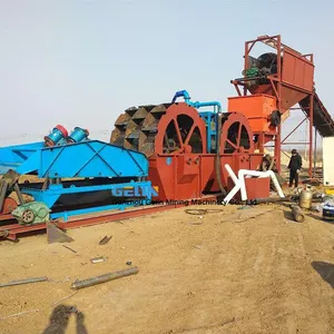 Alluvial Gold Washing Plant with Trommel Scrubber and Sluice Box