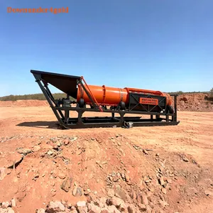 100-150 t/h Gold Trommel Washing Plant with Sluice Box
